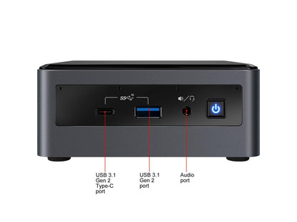 Intel Nuc 10 Performance Nuc10i5fnhja Desktop Computer - Intel Core I5 10Th Gen I5-10210U 1.60 Ghz - 8 Gb Ram Ddr4 Sdram - 16 Gb Optane Memory - 1 Tb Hdd - Mini Pc