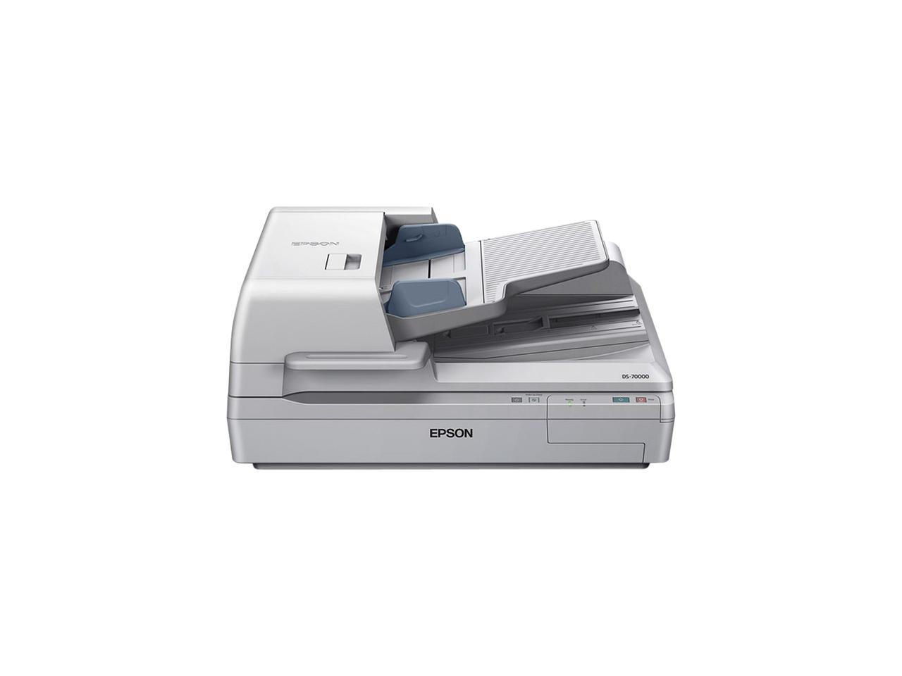 EPSON WorkForce DS-70000 (B11B204321) Input: 16 bit / pixel / color Output: 8 bit / pixel / color CCD 600 dpi Duplex Document Scanner