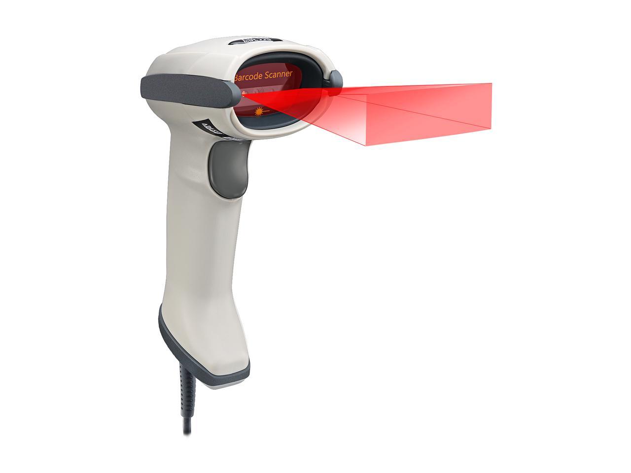 Adesso NuScan 7600TU-W Antimicrobial Handheld 2D Barcode Scanner