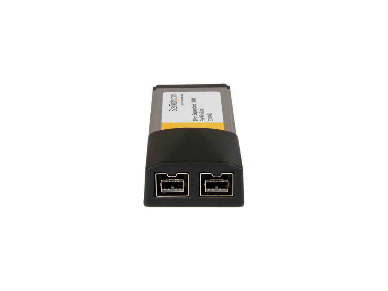 StarTech EC1394B2 2 Port ExpressCard 1394b FireWire Laptop Adapter Card