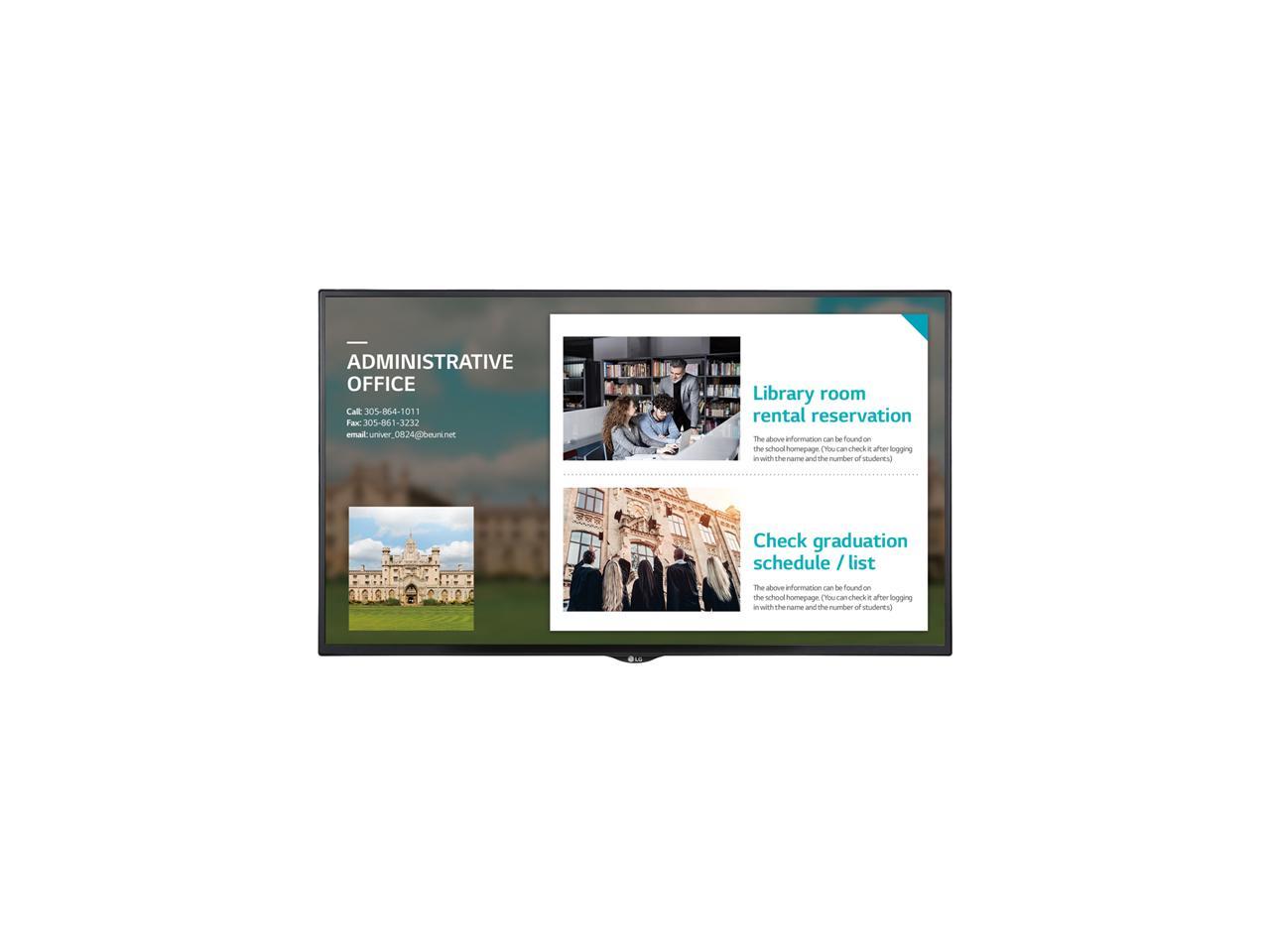 LG 55SE3KE-B 55" Full HD Commercial Display with Built-in Speakers