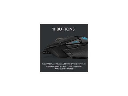 Logitech G502 HERO High Performance Gaming Mouse (910-005469)