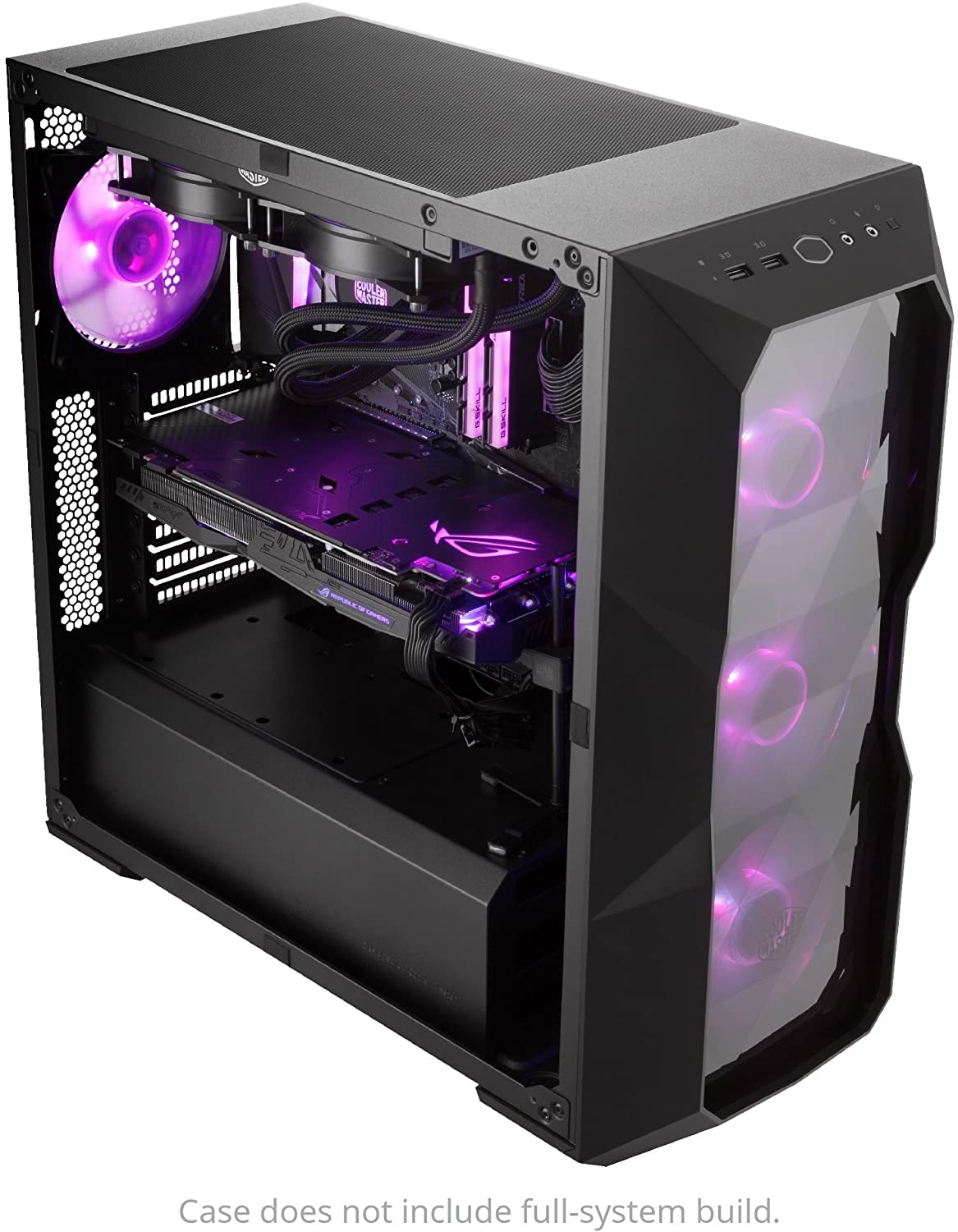 Cooler Master MasterBox TD500 ARGB MCB-D500D-KANN-S01 Black Steel, Plastic, Acrylic ATX Mid Tower Computer Case MCB-D500D-KANN-S01