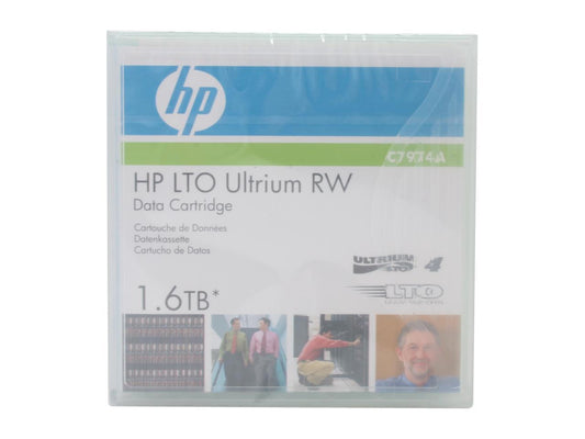 HP C7974A 800/1600GB LTO Ultrium 4 LTO4 Ultrium 1.6TB Read / Write Data Cartridge 1 Pack
