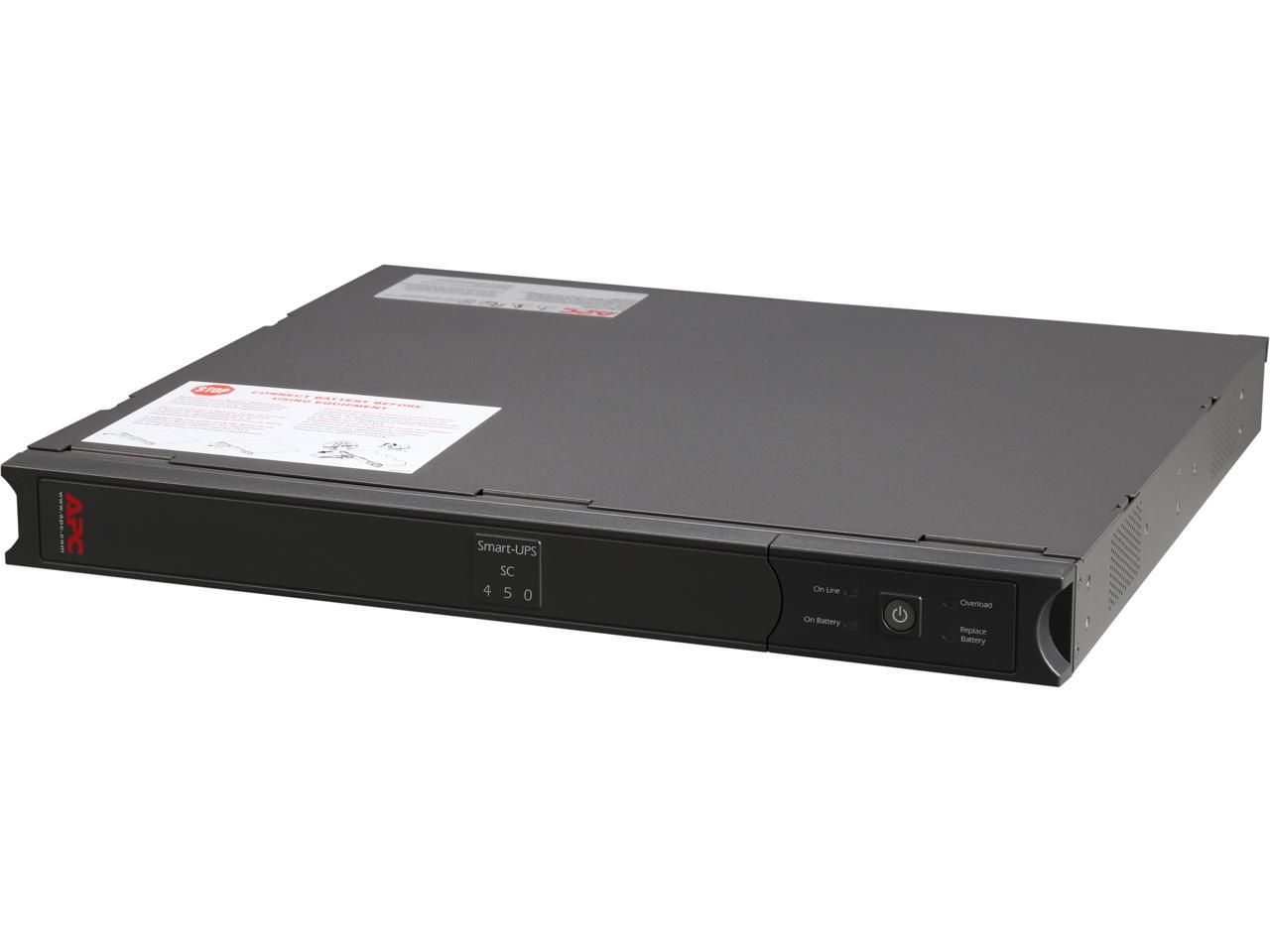 APC Smart-UPS SC450RM1U 450VA 280 Watts 4 Outlets UPS