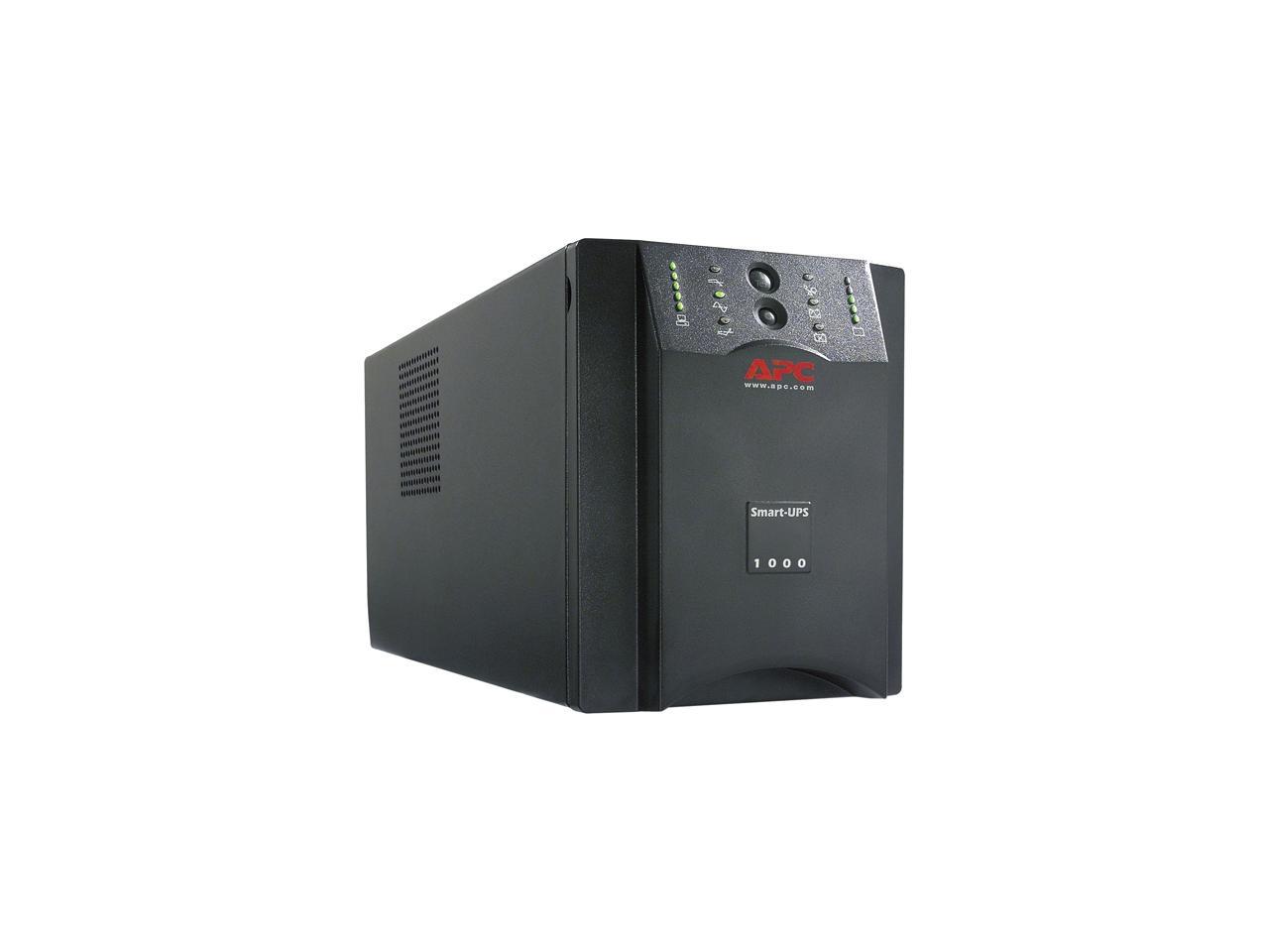 APC SUA1000XL 1000 VA 800 Watts (8) NEMA 5-15R Outlets Smart-UPS XL 1000VA USB & Serial 120V