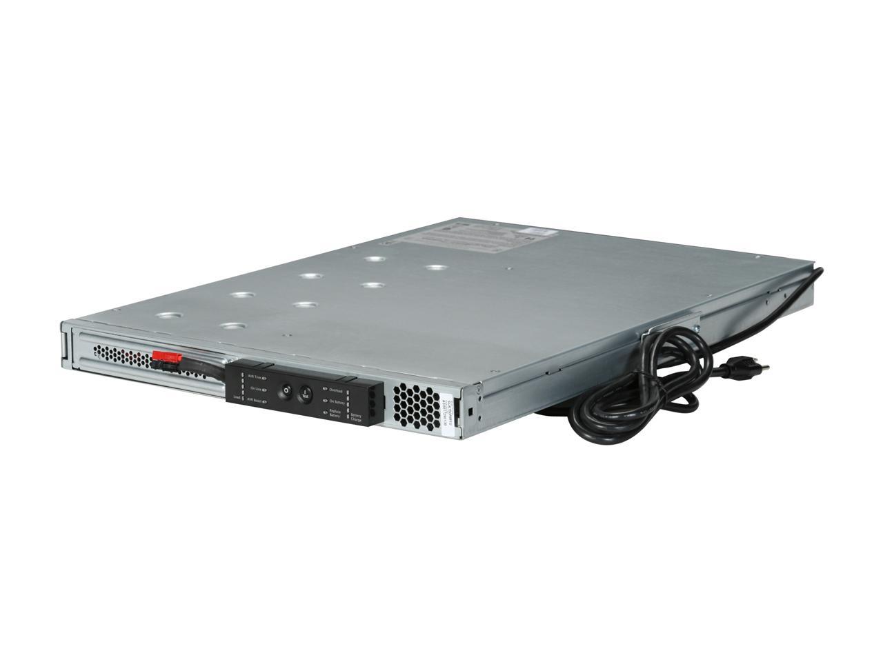 APC SUA750RM1U 750 VA 480 Watts (4) NEMA 5-15R Outlets Smart-UPS 750VA USB & Serial RM 1U 120V