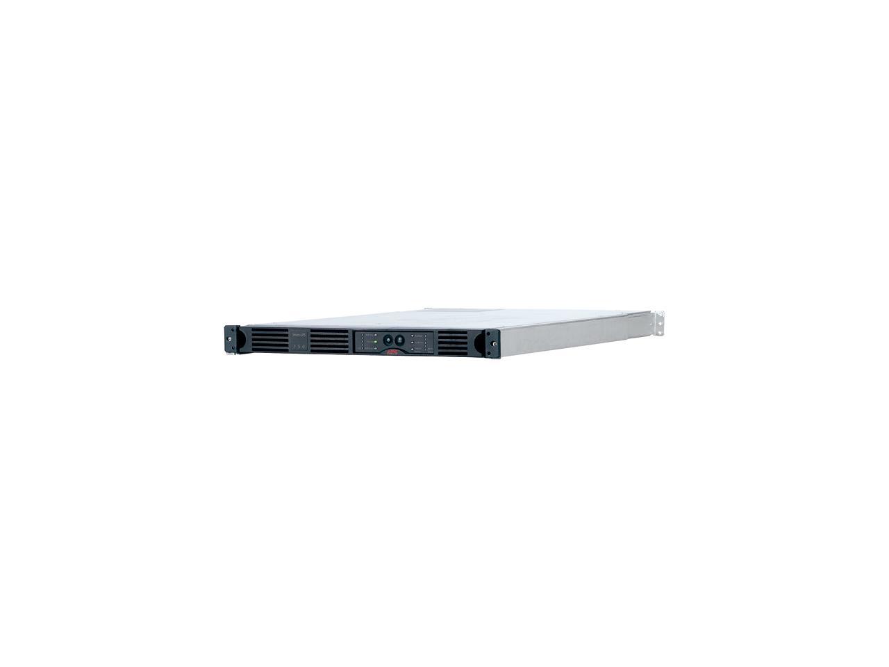 APC SUA750RM1U 750 VA 480 Watts (4) NEMA 5-15R Outlets Smart-UPS 750VA USB & Serial RM 1U 120V