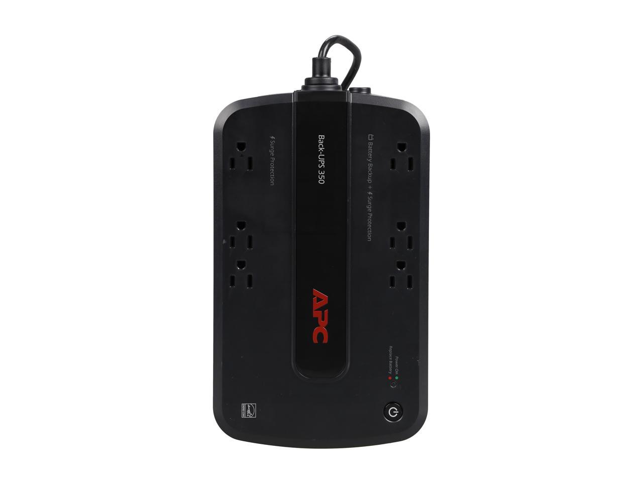 APC BE350G Back-UPS 350 VA 6-outlet Uninterruptible Power Supply (UPS)