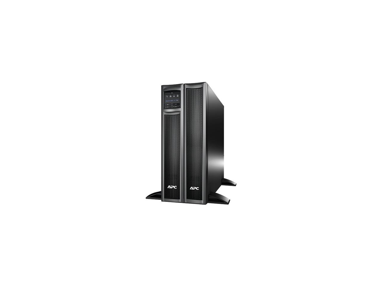 APC UPS, 750 VA Smart-UPS Sine Wave UPS Battery Backup with Extended Run Option, Tower/2U Rackmount Convertible, Line-Interactive, 120V (SMX750)
