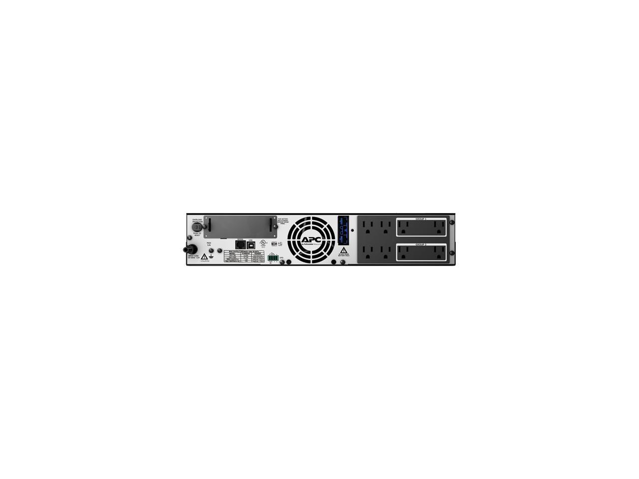 APC UPS, 1000 VA Smart-UPS Sine Wave UPS Battery Backup with Extended Run Option, Tower/2U Rackmount Convertible, Line-Interactive, 120V (SMX1000)