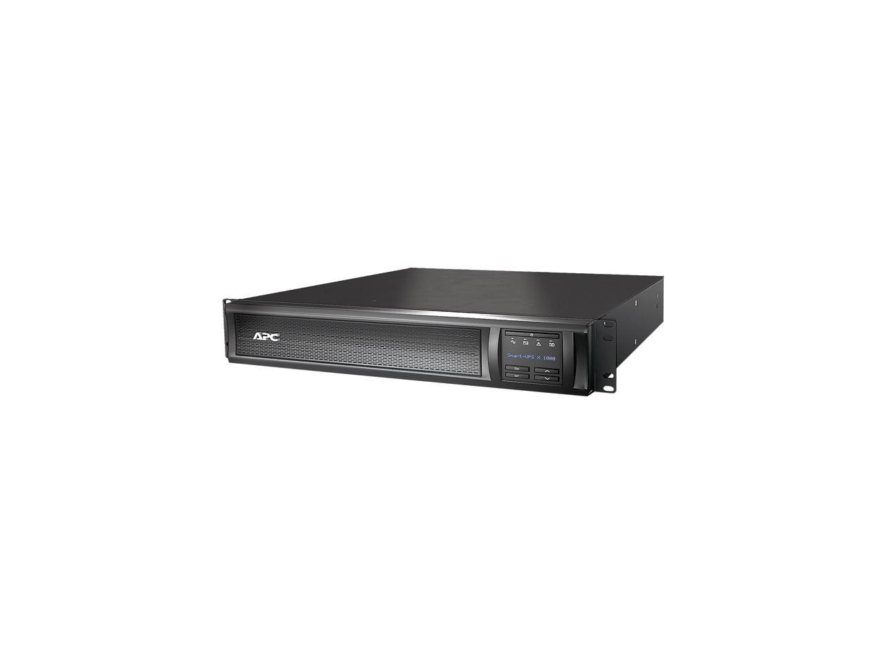 APC UPS, 1000 VA Smart-UPS Sine Wave UPS Battery Backup with Extended Run Option, Tower/2U Rackmount Convertible, Line-Interactive, 120V (SMX1000)