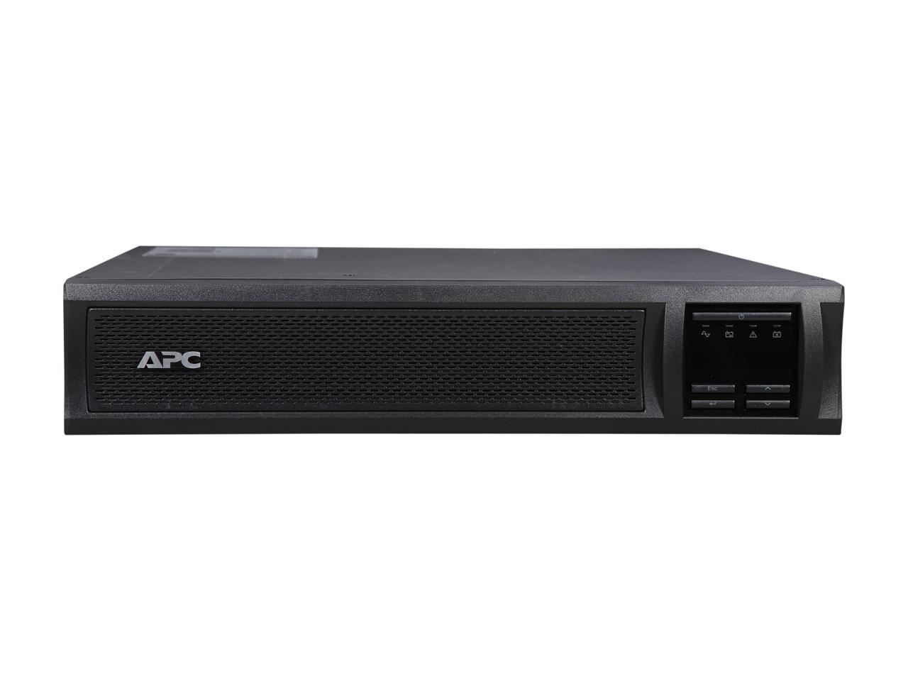 APC UPS, 1500 VA Smart-UPS Sine Wave UPS Battery Backup with Extended Run Option, 2U Rackmount/Tower Convertible, Line-Interactive, 120V (SMX1500RM2U)
