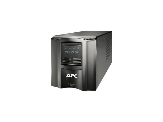 APC SMT750I 750 VA 500 W 6 Outlets Smart-UPS Tower UPS, International Version, 230V Output European Version - 240V