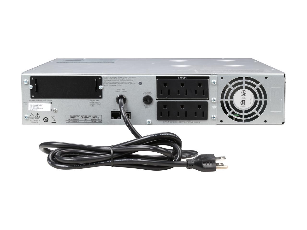 APC Smart-UPS SMT1000RM2U 1000 VA 700 W 6 Outlets UPS
