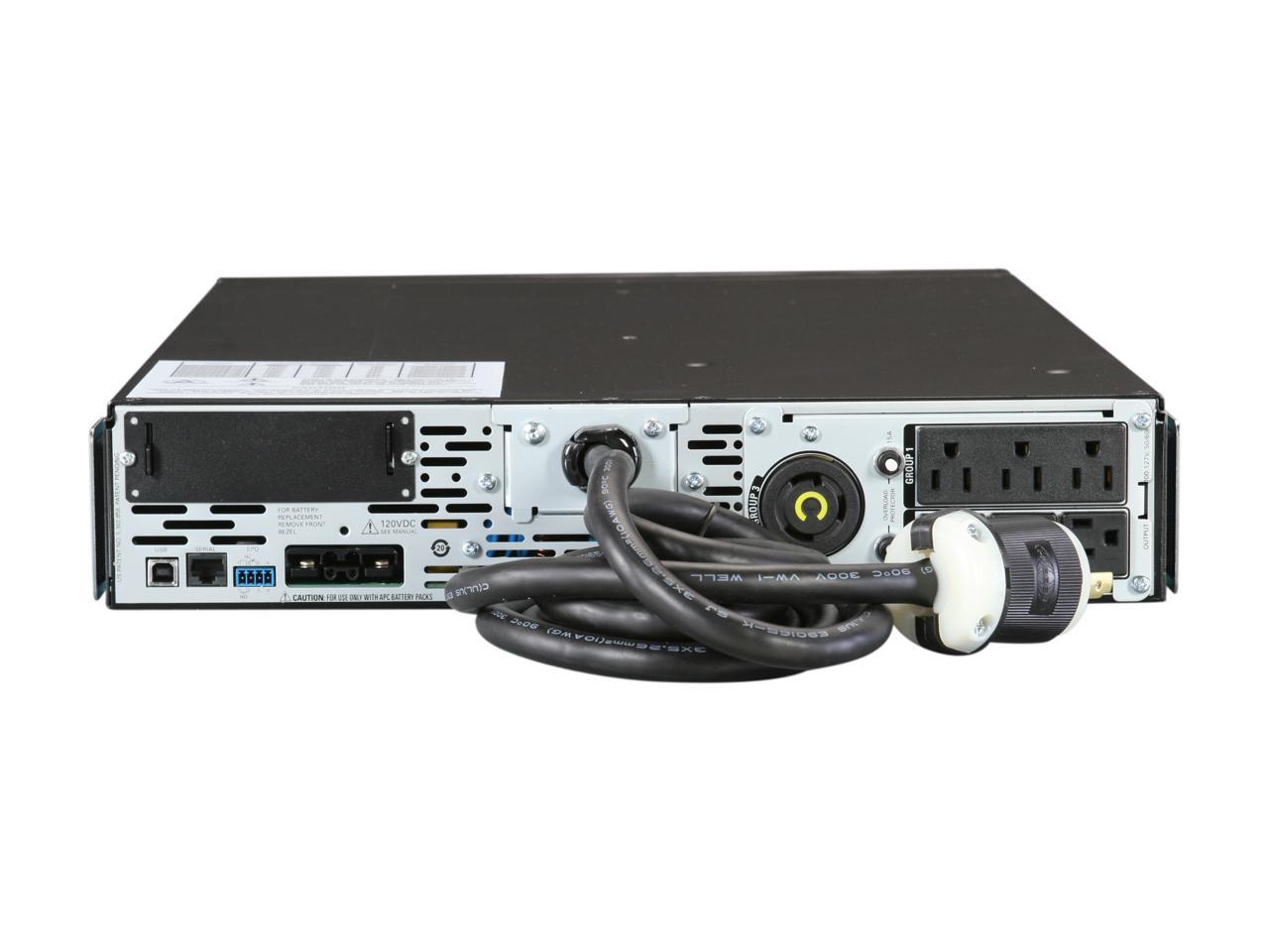 APC UPS, 3000 VA Smart-UPS Sine Wave UPS Battery Backup with Extended Run Option, 2U Rackmount/Tower Convertible, Line-Interactive, 120V (SMX3000RMLV2U)