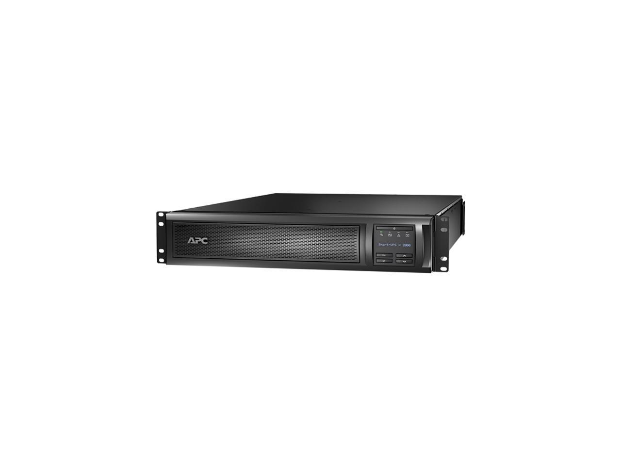 APC UPS, 2000 VA Smart-UPS Sine Wave UPS Battery Backup with Extended Run Option, 2U Rackmount/Tower Convertible, Line-Interactive, 120V (SMX2000RMLV2U)