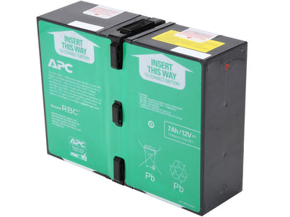 APC UPS Battery Replacement for APC UPS Model BR1000G, BX1350M, BN1350G, BR900GI, BX1000G, BX1300G, SMT750RM2U, SMT750RM2UC, SMT750RM2UNC, and select others (APCRBC123)
