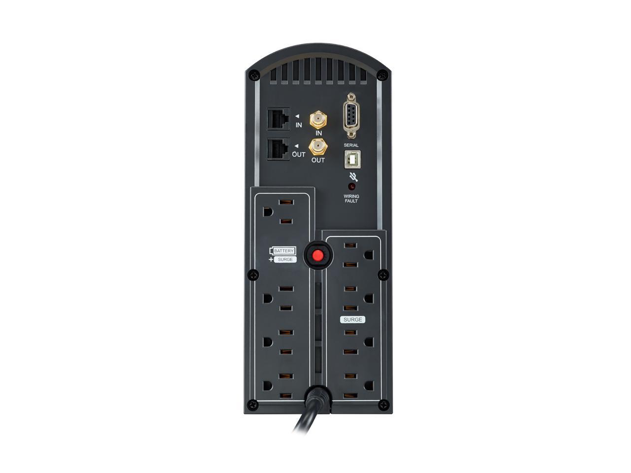 CyberPower AVR CP1500AVRT 1500 VA 900 Watts 8 Outlets UPS