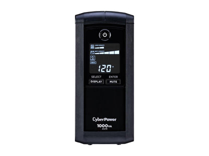 CyberPower Intelligent LCD UPS CP1000AVRLCD 1000 VA 600 Watts 9 Outlets UPS