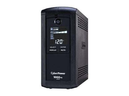CyberPower Intelligent LCD UPS CP1000AVRLCD 1000 VA 600 Watts 9 Outlets UPS