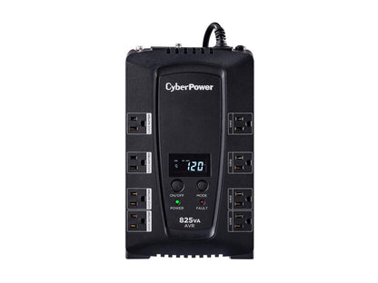 CyberPower CP825AVRLCD 825 VA 450 Watts 8 Outlets UPS