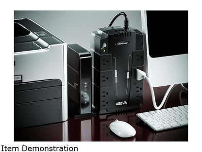 CyberPower Standby Series CP425SLG 425 VA 255 Watts 8 Outlets UPS