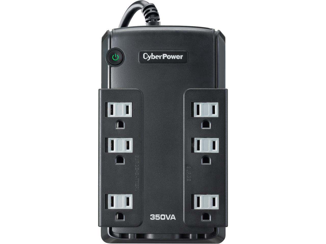CyberPower Standby Series CP350SLG 350 VA 255 Watts 6 Outlets UPS