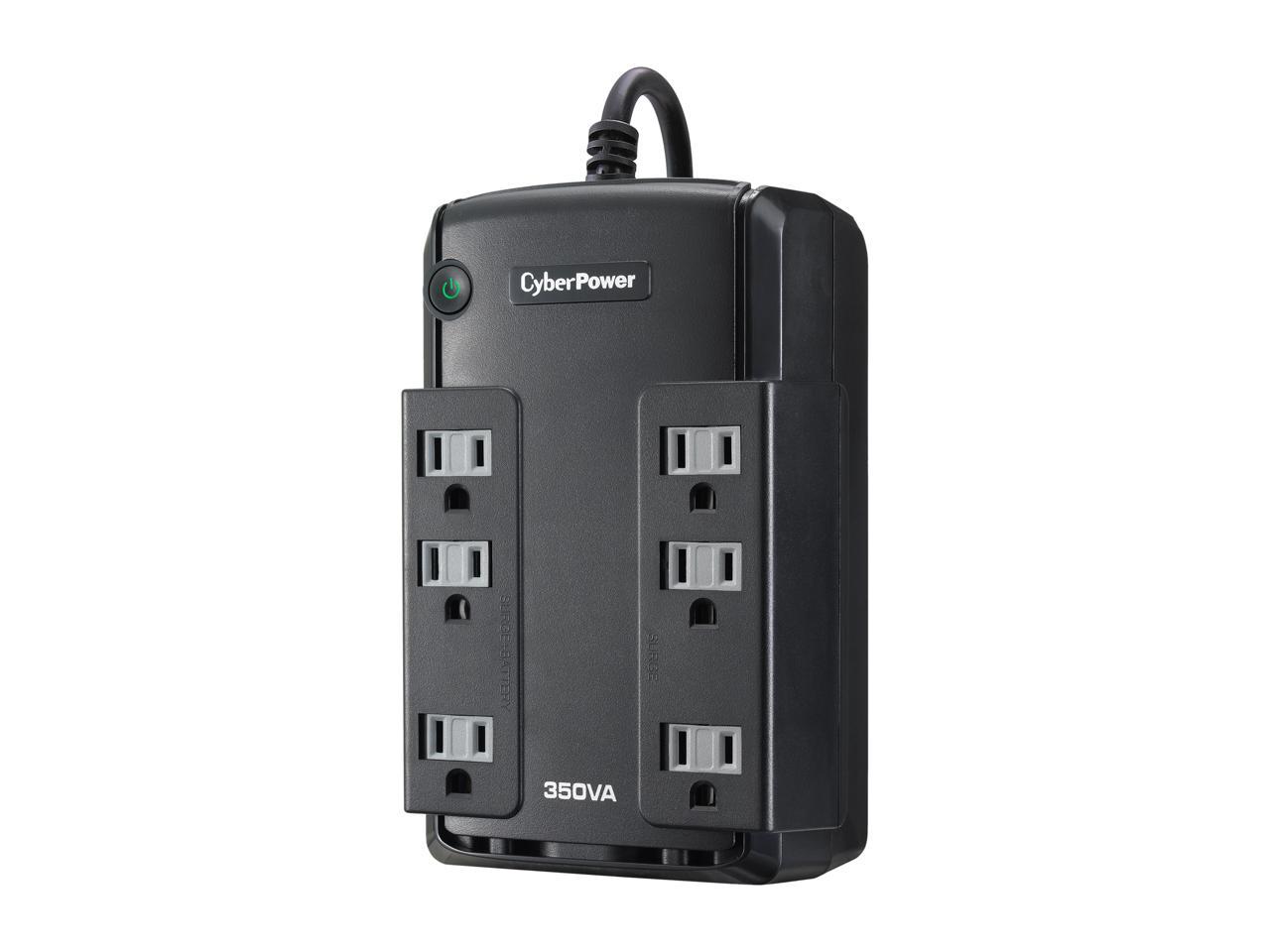 CyberPower Standby Series CP350SLG 350 VA 255 Watts 6 Outlets UPS