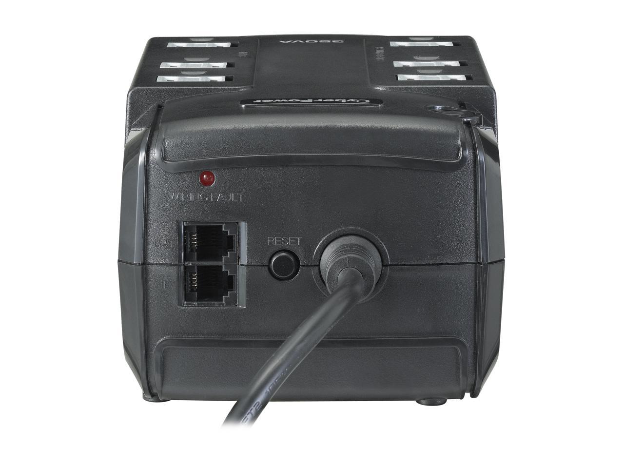 CyberPower Standby Series CP350SLG 350 VA 255 Watts 6 Outlets UPS
