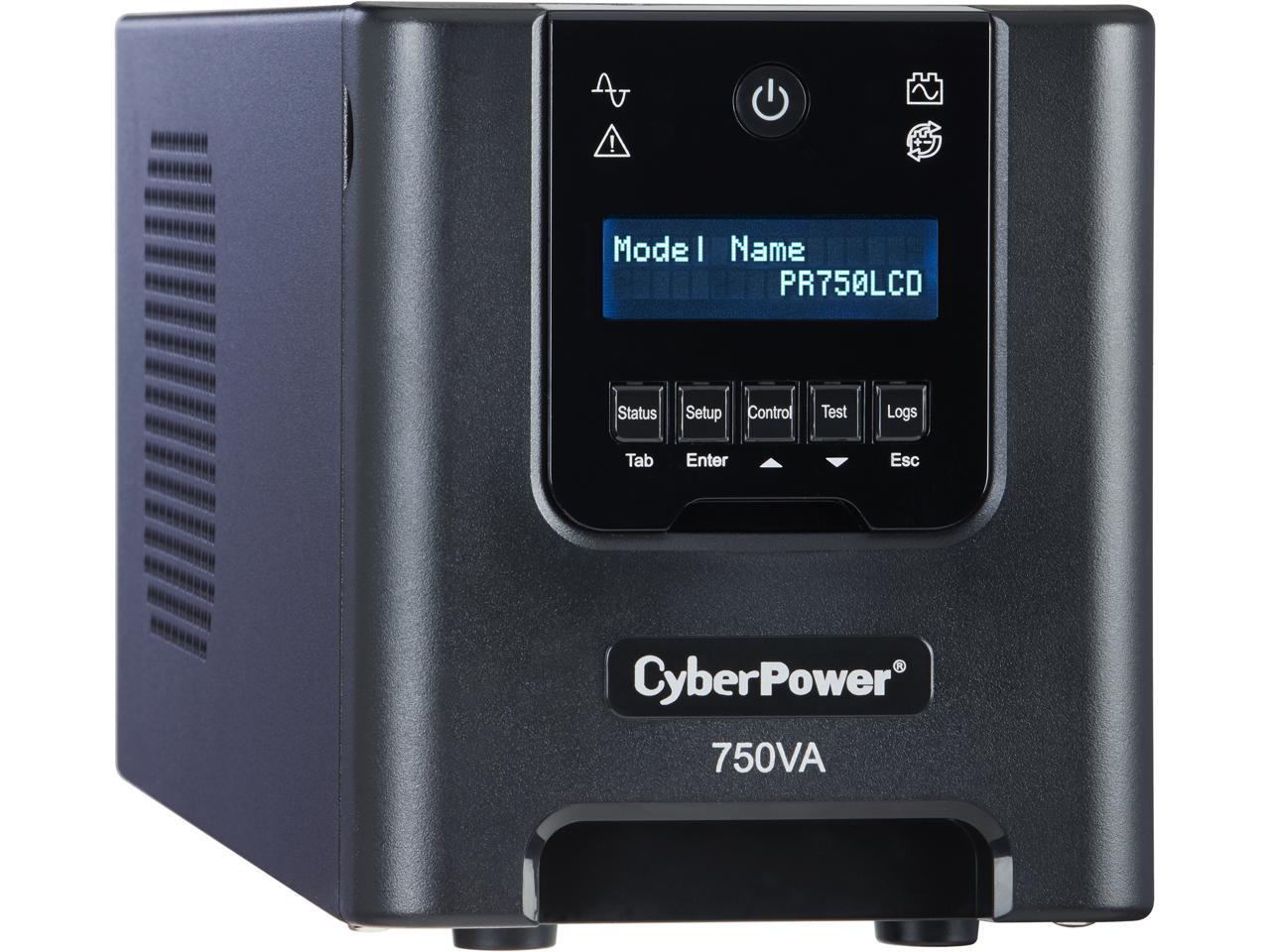 CyberPower Sinewave PR750LCD 750 VA 525 W 6 Outlets Mini-tower UPS