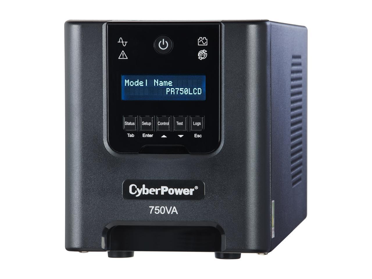 CyberPower Sinewave PR750LCD 750 VA 525 W 6 Outlets Mini-tower UPS