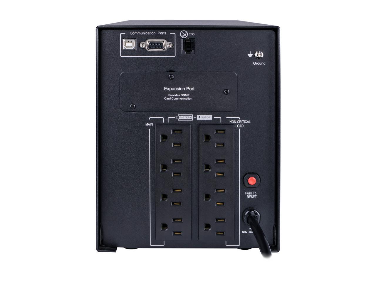 CyberPower Smart App Sinewave PR1000LCD 1000VA Pure Sine Wave Mini-Tower LCD UPS