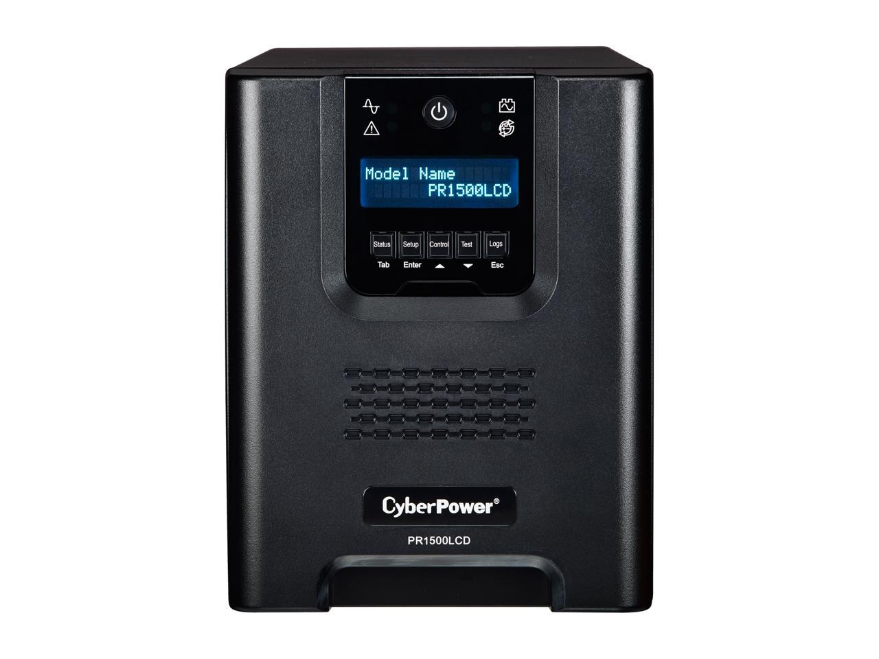 CyberPower Smart App Sinewave PR1500LCD 1500VA Pure Sine Wave Mini-Tower LCD UPS