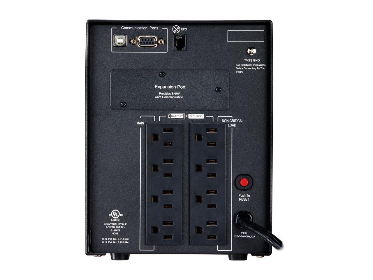 CyberPower Smart App Sinewave PR1500LCD 1500VA Pure Sine Wave Mini-Tower LCD UPS