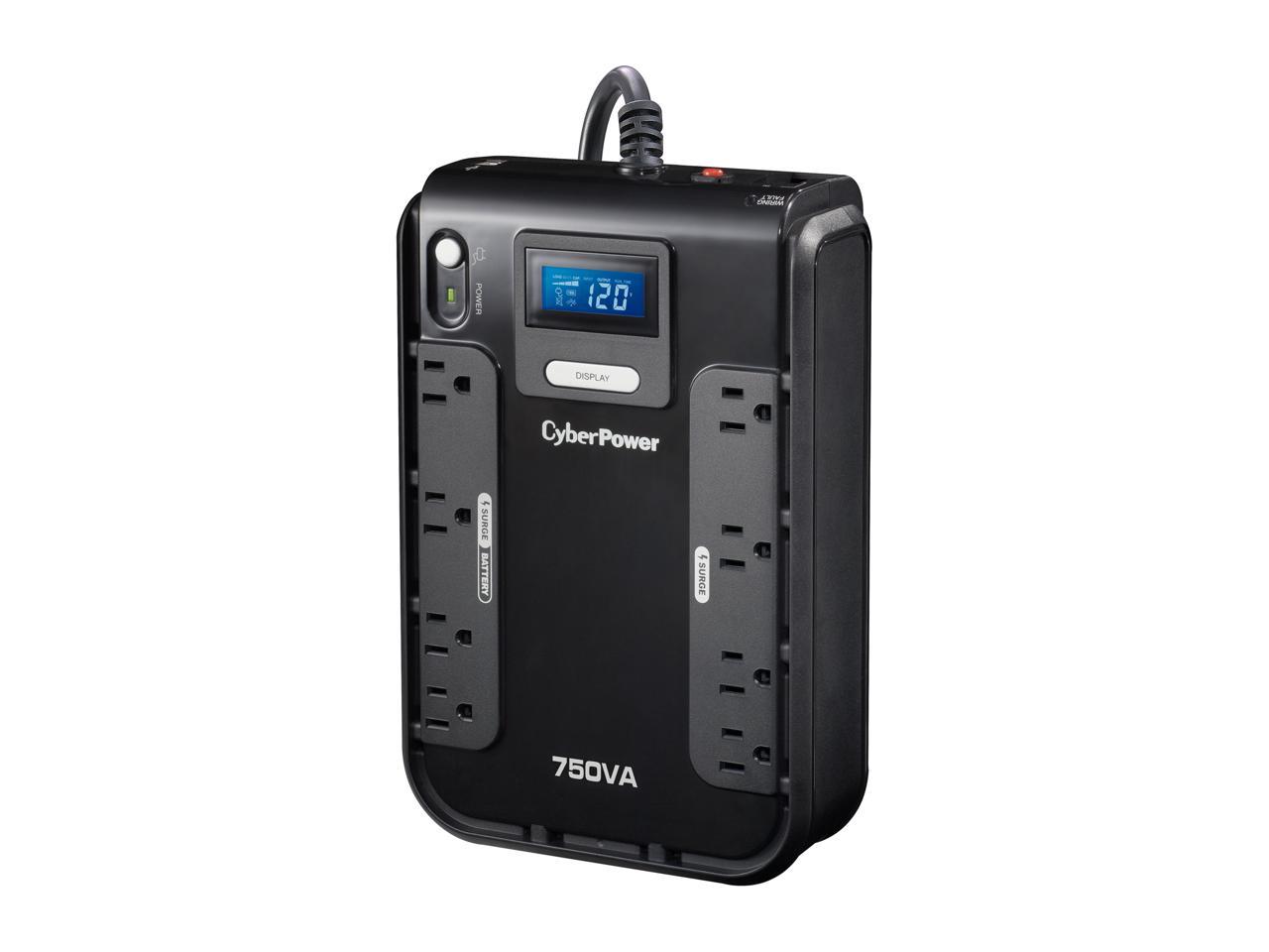CyberPower CP750LCD 750 VA 420 Watts 8 Outlets UPS
