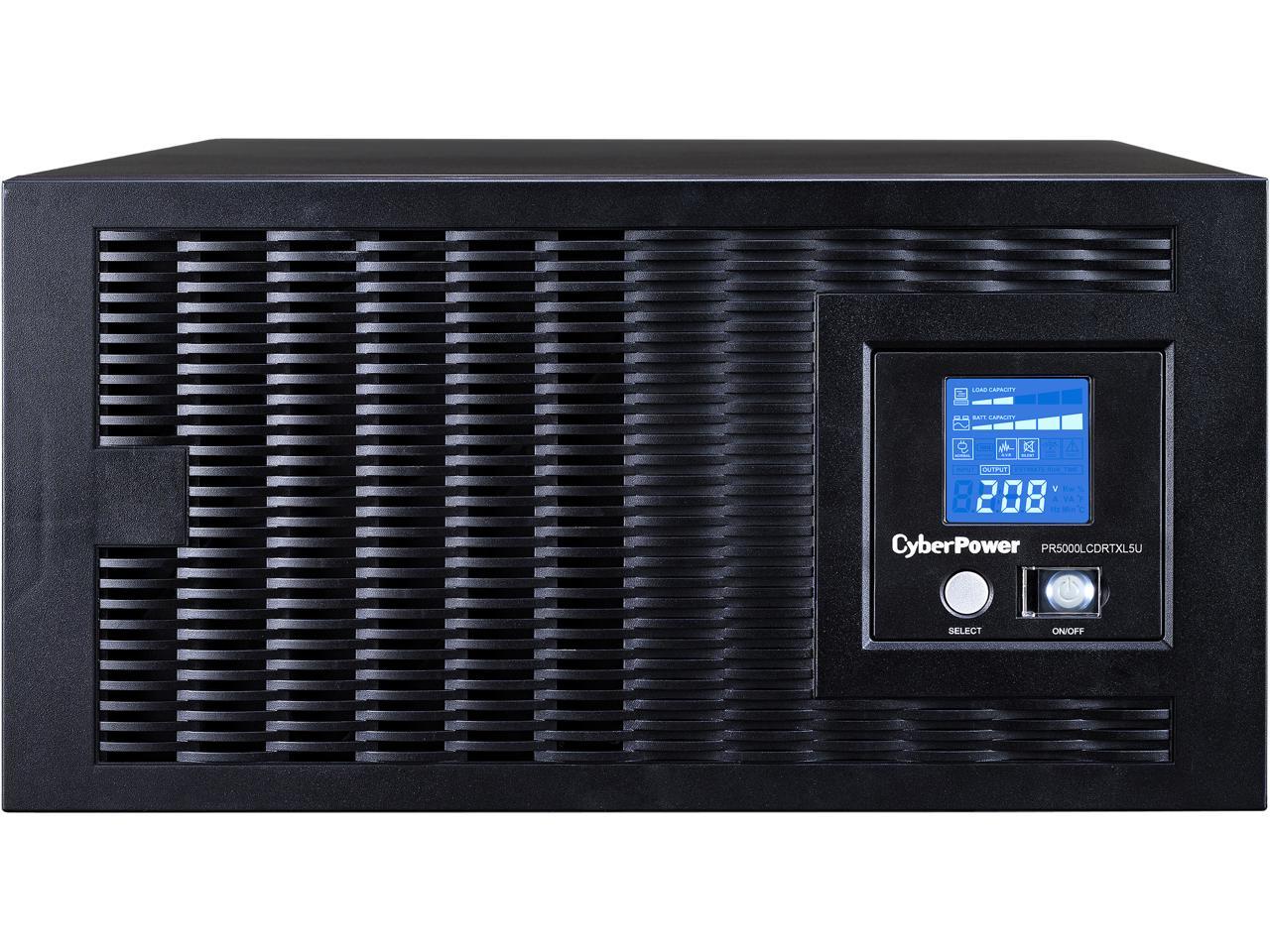 CyberPower TAA Compliant Smart App Sinewave PR5000LCDRTXL5UTAA 5000 VA Rack-mountable UPS