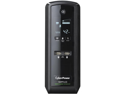 CyberPower TAA Compliant CP1500PFCLCDTAA UPS 1500VA 900W PFC Compatible Pure Sine Wave