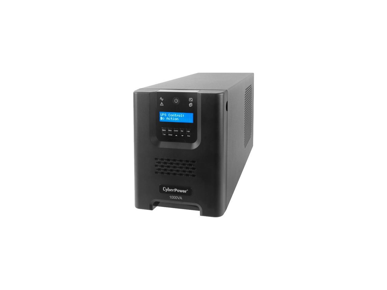 CyberPower TAA Compliant Smart App Sinewave PR1000LCDTAA 1000VA Sine Wave Tower LCD UPS