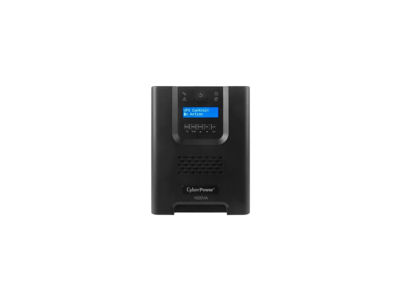 CyberPower TAA Compliant Smart App Sinewave PR1000LCDTAA 1000VA Sine Wave Tower LCD UPS