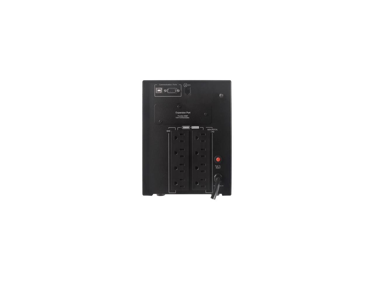 CyberPower TAA Compliant Smart App Sinewave PR1000LCDTAA 1000VA Sine Wave Tower LCD UPS
