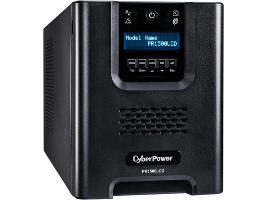 CyberPower TAA Compliant Smart App Sinewave PR1500LCDTAA 1500 VA Sine Wave Tower LCD UPS