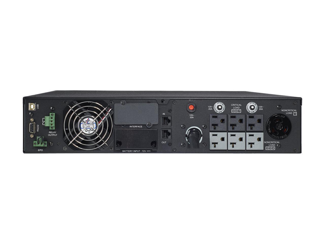 CyberPower Smart App Online OL3000RTXL2U 3000VA 100-125V Pure Sine Wave LCD Rack/Tower UPS