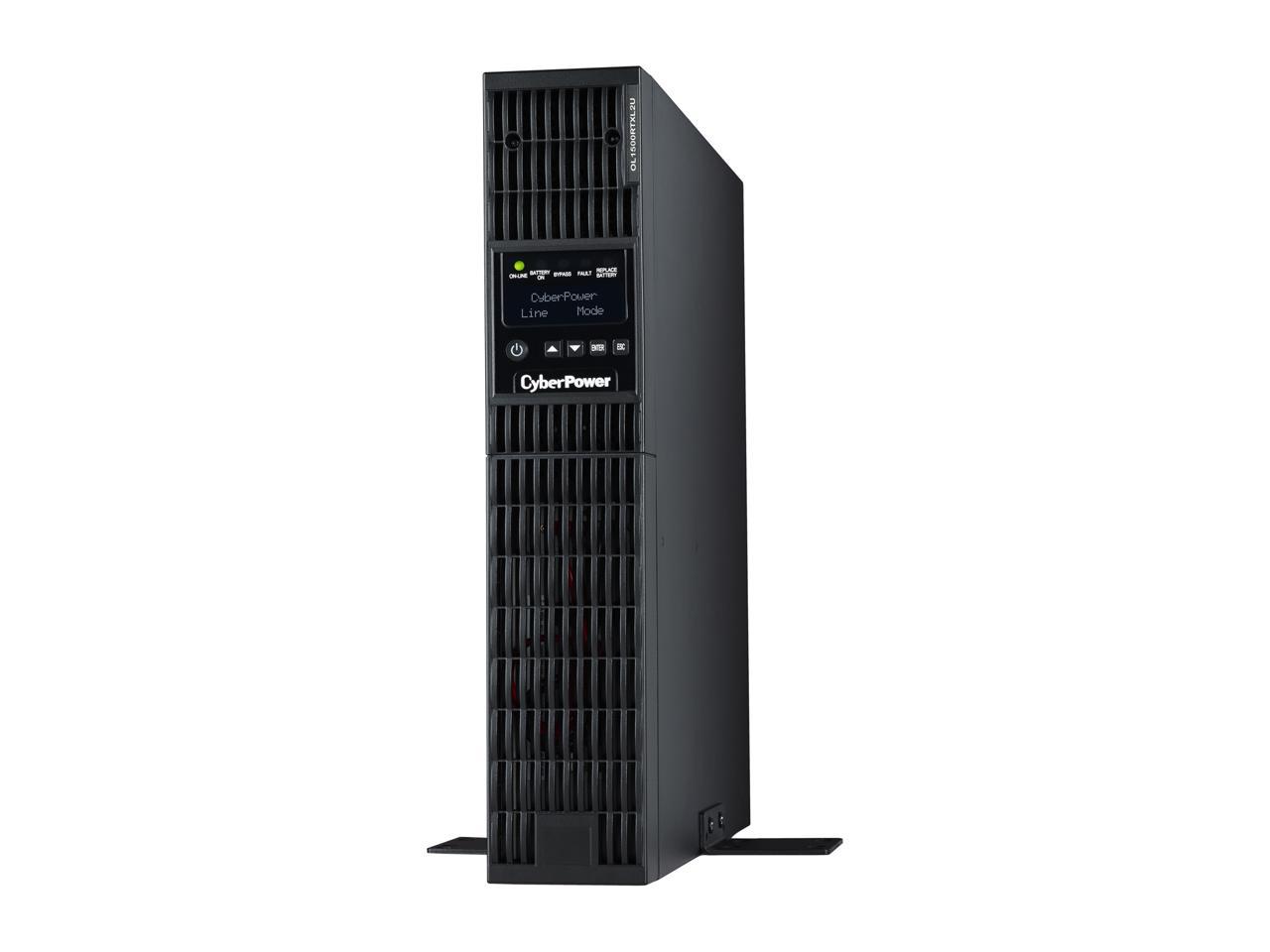 CyberPower Smart App Online OL1500RTXL2U 1500VA 100-125V Pure Sine Wave LCD Rack/Tower UPS