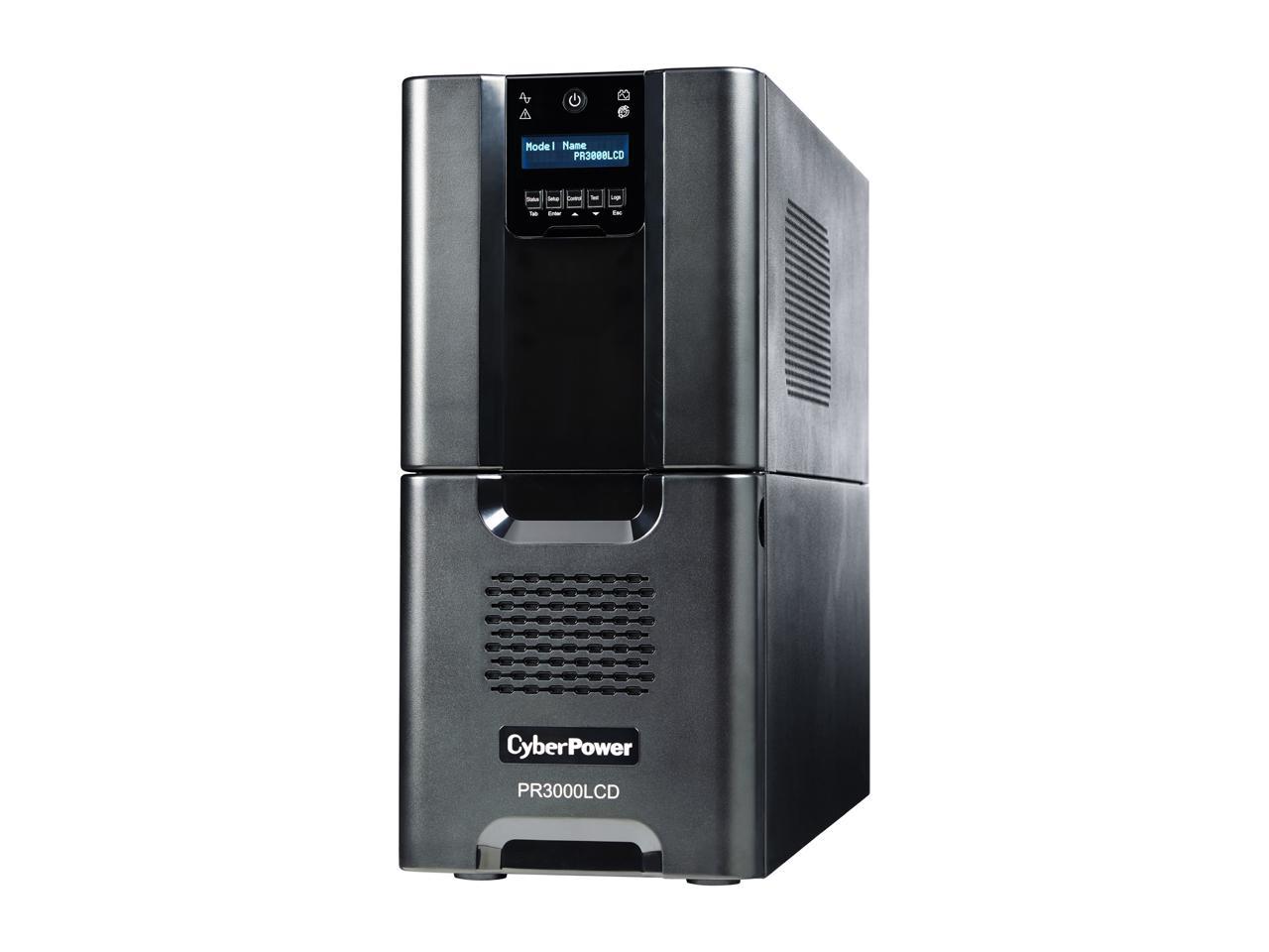 CyberPower Smart App Sinewave PR3000LCD 3000VA Pure Sine Wave Tower LCD UPS