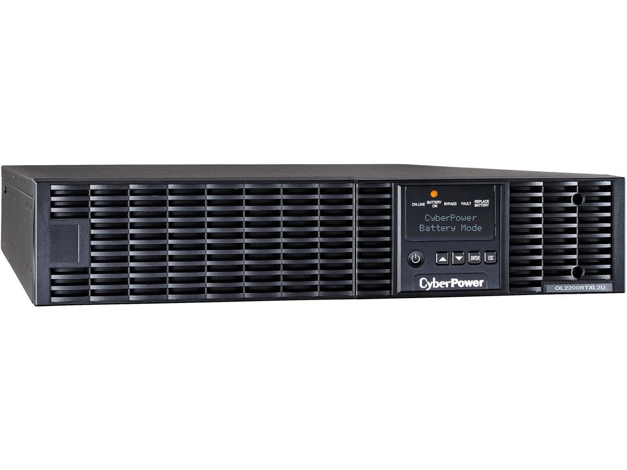 CyberPower Smart App Online OL2200RTXL2U 2200VA 100-125V Pure Sine Wave LCD Rack/Tower UPS
