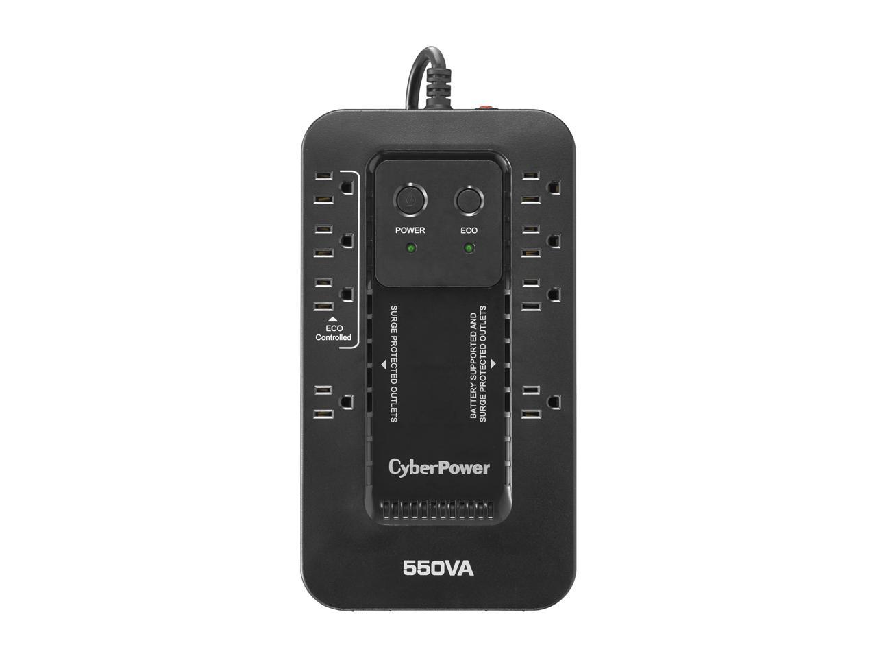 CyberPower EC550G ECO 550VA/330W Energy Efficient Desktop UPS