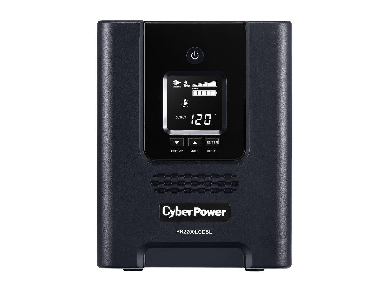 CyberPower Smart App Sinewave PR2200LCDSL 2070 VA 1980W 7 Outlets UPS