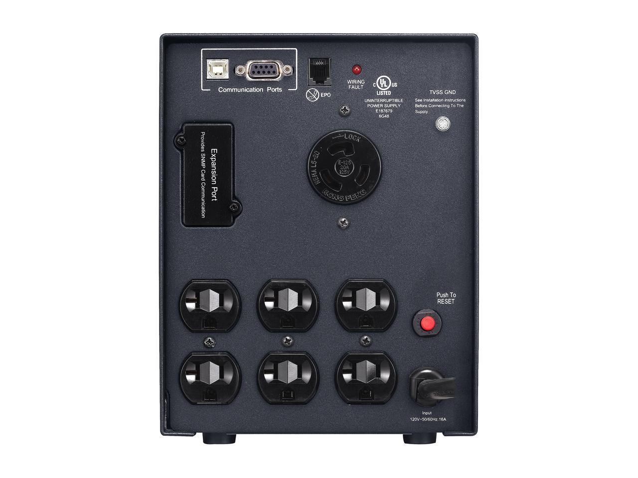 CyberPower Smart App Sinewave PR2200LCDSL 2070 VA 1980W 7 Outlets UPS