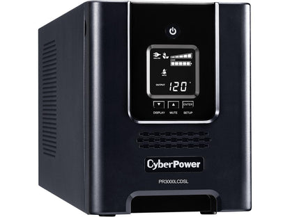 CyberPower Smart App Sinewave PR3000LCDSL 3000 VA 2700 Watts 7 Outlets UPS